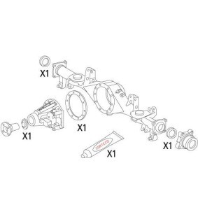 Dichtungssatz, Differential 19536236