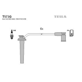 Compre Jogo de cabos de ignição da TESLA T573G a um preço baixo por 54,93 €