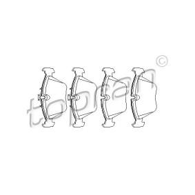 Acquista Kit pastiglie freni da TOPRAN 500 792 a buon mercato per soli 25,04 €
