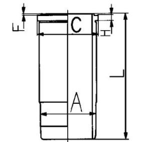 Köp Cylinderfoder av KOLBENSCHMIDT 89585110 till det låga priset 1474,97 kr