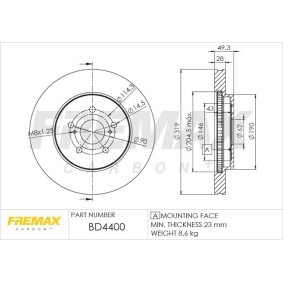Bremsscheibe von FREMAX