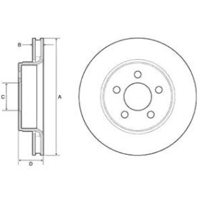 Compre Disco de travão da DELPHI BG4642 a um preço baixo por 45,81 €