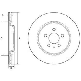 Bremsscheibe BG4643C für A6 Limousine (4A2, C8) für 58,51 CHF