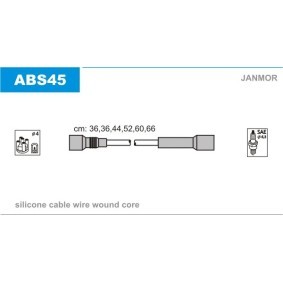 Compre Jogo de cabos de ignição da JANMOR ABS45 a um preço baixo por 24,51 €