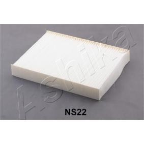 Achetez des Filtre d'habitacle ASHIKA 21-NS-NS22 à prix pour 14,65 €