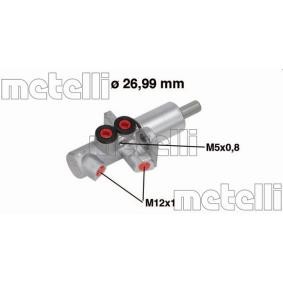 Acquista Cilindro maestro del freno da METELLI 05-0733 a buon mercato per soli 62,72 €
