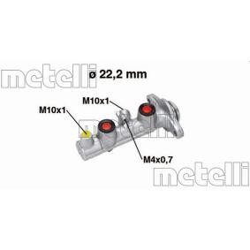 Achetez des Maître-cylindre de frein METELLI 05-0765 à prix pour 117,62 €