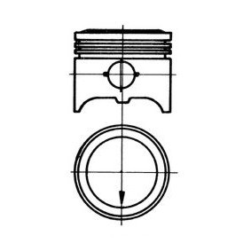 Achetez des Piston KOLBENSCHMIDT 93316700 à prix pour 80,90 €