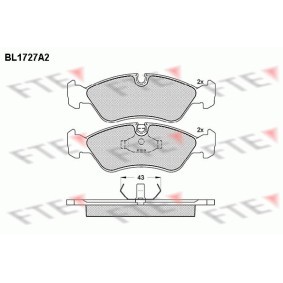 Comprar Juego de pastillas de freno de FTE BL1727A2 a bajo precio de 35,83 €