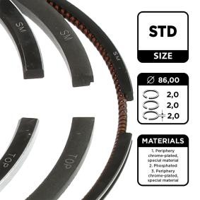 Achetez des Jeu de segments de pistons ET ENGINETEAM R1006900 à prix pour 40,77 €