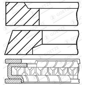 Achetez des Jeu de segments de pistons GOETZE ENGINE 08-786806-00 à prix pour 28,71 €
