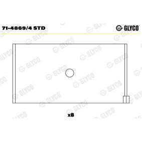 Achetez des Coussinet de bielle GLYCO 71-4869/4 STD à prix pour 52,09 €