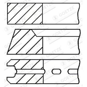 Achetez des Jeu de segments de pistons GOETZE ENGINE 08-520100-00 à prix pour 19,60 €