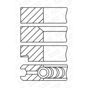 Achetez des Jeu de segments de pistons GOETZE ENGINE 08-106700-00 à prix pour 37,94 €