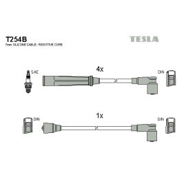 Compre Jogo de cabos de ignição da TESLA T254B a um preço baixo por 24,24 €