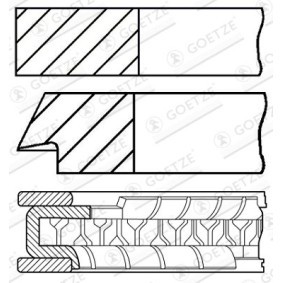 Acquista Kit fasce elastiche da GOETZE ENGINE 08-119007-00 a buon mercato per soli 31,03 €
