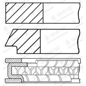 Acquista Kit fasce elastiche da GOETZE ENGINE 08-441000-00 a buon mercato per soli 42,93 €