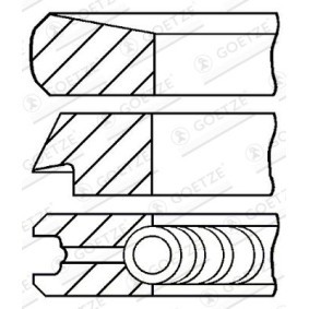 Acquista Kit fasce elastiche da GOETZE ENGINE 08-112707-00 a buon mercato per soli 40,74 €