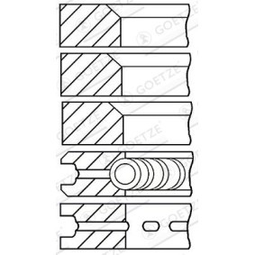 Acquista Kit fasce elastiche da GOETZE ENGINE 08-163500-00 a buon mercato per soli 29,39 €
