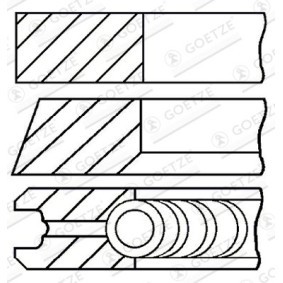 Achetez des Jeu de segments de pistons GOETZE ENGINE 08-524200-00 à prix pour 50,75 €