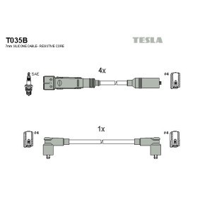 Compre Jogo de cabos de ignição da TESLA T035B a um preço baixo por 42,89 €
