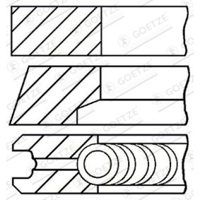 Acquista Kit fasce elastiche da GOETZE ENGINE 08-529306-00 a buon mercato per soli 16,48 €