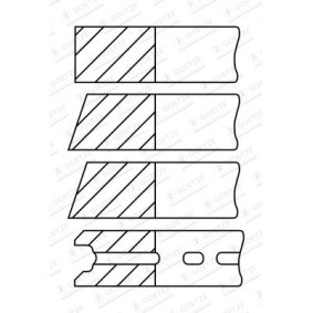 Acquista Kit fasce elastiche da GOETZE ENGINE 08-522309-00 a buon mercato per soli 8,44 €