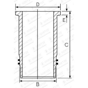 Comprar Camisa del cilindro de GOETZE ENGINE 14-451040-00 a bajo precio de 75,35 €