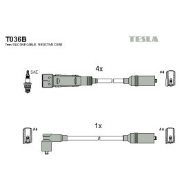 Compre Jogo de cabos de ignição da TESLA T036B a um preço baixo por 42,75 €