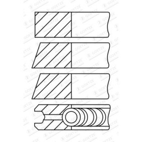 Acquista Kit fasce elastiche da GOETZE ENGINE 08-522414-00 a buon mercato per soli 19,06 €
