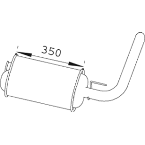 Endschalldämpfer 66311 von DINEX günstig für 93,11 € online kaufen