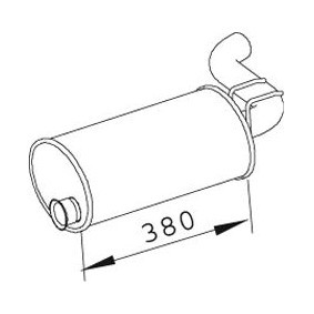 Endschalldämpfer 66332 von DINEX günstig für 64,64 € online kaufen