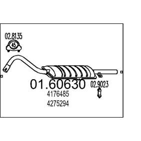 Endschalldämpfer 01.60630 FIAT 124 von MTS