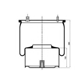 Federbalg, Luftfederung des Herstellers PETERS ENNEPETAL - Originalware Artikelnummer: 084.064-12A