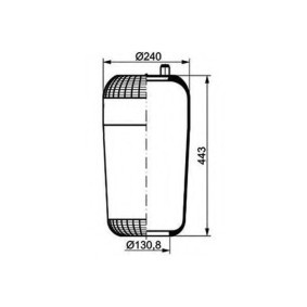 Federbalg, Luftfederung des Herstellers PETERS ENNEPETAL - Originalware Artikelnummer: 084.107-10A