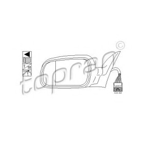 Acquista Specchietto retrovisore esterno da TOPRAN 107 914 a buon mercato per soli 31,01 €