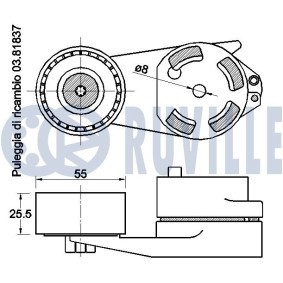 Achetez des Kit de distribution + pompe à eau RUVILLE 56675701 à prix pour 157,35 €