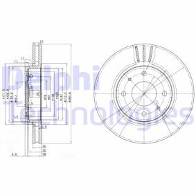 Compre Disco de travão da DELPHI BG3501C a um preço baixo por 34,73 €