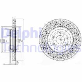 Bremsscheibe BG3985C für MERCEDES-BENZ