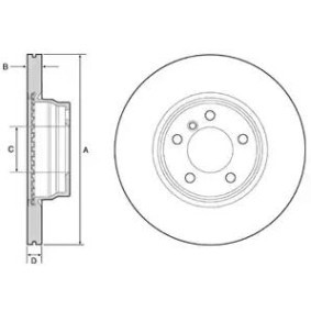 Compre Disco de travão da DELPHI BG4458C a um preço baixo por 55,62 €