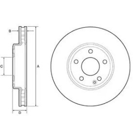 Compre Disco de travão da DELPHI BG4646C a um preço baixo por 65,66 €