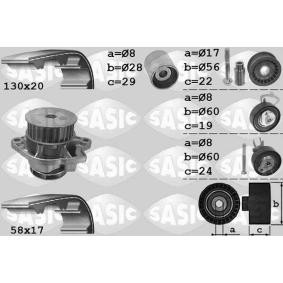 Achetez des Kit de distribution + pompe à eau SASIC 3906061 à prix pour 240,36 €
