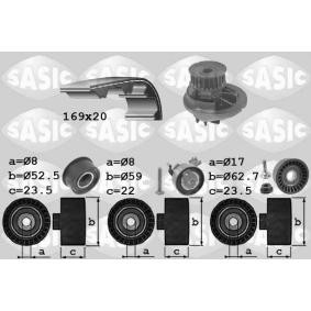 Achetez des Kit de distribution + pompe à eau SASIC 3906074 à prix pour 147,41 €