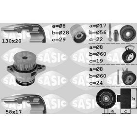 Achetez des Kit de distribution + pompe à eau SASIC 3906085 à prix pour 218,41 €