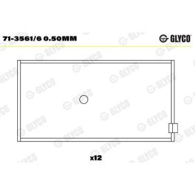 Köp Vevstakslager av GLYCO 71-3561/6 0.50mm till det låga priset 1208,64 kr