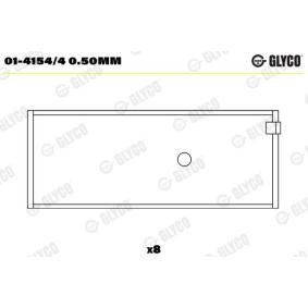 Pleuellager 01-4154/4 0.50mm CHRYSLER YPSILON von GLYCO