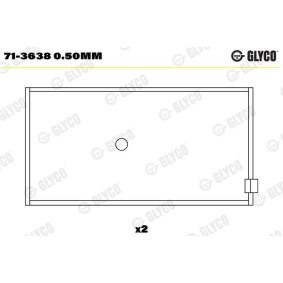 Köp Vevstakslager av GLYCO 71-3638 0.50mm till det låga priset 484,11 kr