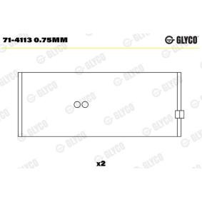 Köp Vevstakslager av GLYCO 71-4113 0.75mm till det låga priset 253,95 kr