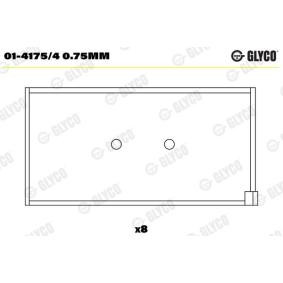 Köp Vevstakslager av GLYCO 01-4175/4 0.75mm till det låga priset 589,69 kr