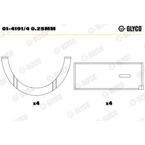 Köp Vevstakslager av GLYCO 01-4191/4 0.25mm till det låga priset 402,10 kr